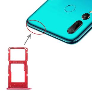 SIM Card Tray + SIM Card Tray / Micro SD Card Tray for Huawei Enjoy 9s (Red)