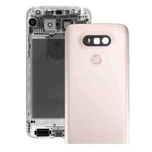 Metal Back Cover with Back Camera Lens & Fingerprint Button for LG G5(Gold)