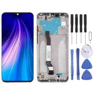 LCD Screen and Digitizer Full Assembly with Frame for Xiaomi Redmi Note 8(Silver)