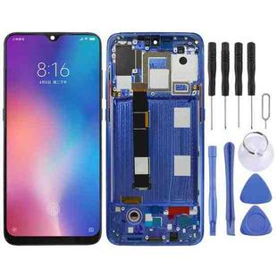 Original AMOLED LCD Screen for Xiaomi Mi 9 Digitizer Full Assembly with Frame(Blue)