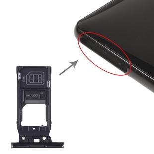 SIM Card Tray + SIM Card Tray + Micro SD Card Tray for Sony Xperia XZ2(Black)