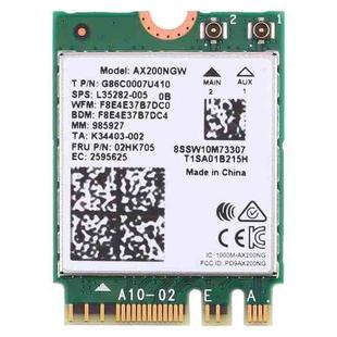 Dual Band AX200 2400Mbps Wireless AX200NGW NGFF M.2 Bluetooth 5.0 Wifi Network Card 2.4G/5G 802.11 ac/ax