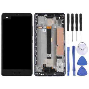 Original LCD Screen for HTC U Ultra Digitizer Full Assembly with Frame (Black)