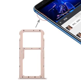 SIM Card Tray + SIM Card Tray / Micro SD Card Tray for Huawei Honor Play 7X (Gold)