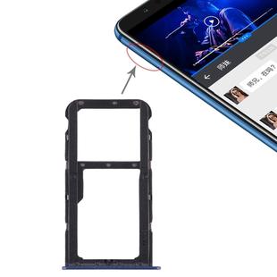 SIM Card Tray + SIM Card Tray / Micro SD Card Tray for Huawei Honor Play 7X (Blue)