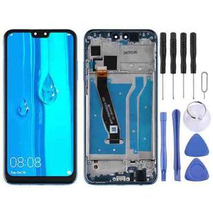 OEM LCD Screen for Huawei Y9 (2019) Digitizer Full Assembly with Frame(Blue)