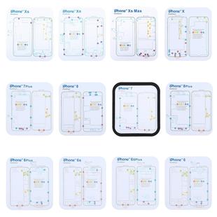 Magnetic Memory Screws Mat for iPhone XR & iPhone XS & iPhone XS Max & iPhone X & 8 & 8 Plus & 7 & 7 Plus & 6s Plus & 6s & 6 & 6 Plus , Size: 17.8cm x 15.9cm