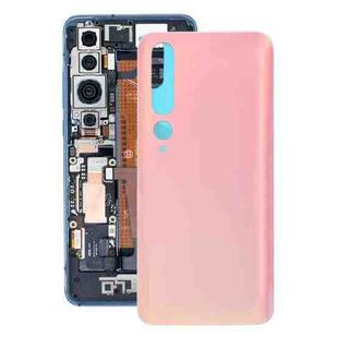 Glass Material Battery Back Cover for Xiaomi Mi 10 5G(Gold)