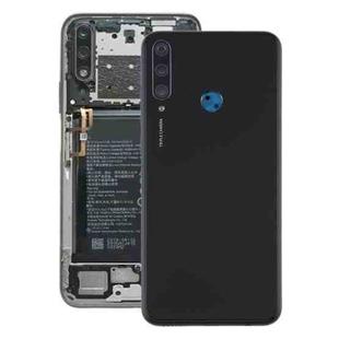 Original Battery Back Cover with Camera Lens Cover for Huawei Y6p(Black)