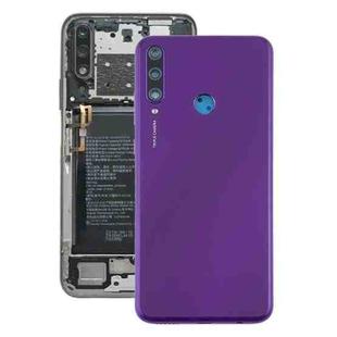 Original Battery Back Cover with Camera Lens Cover for Huawei Y6p(Purple)