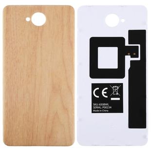 For Microsoft Lumia 650 Wood Texture Battery Back Cover with NFC Sticker