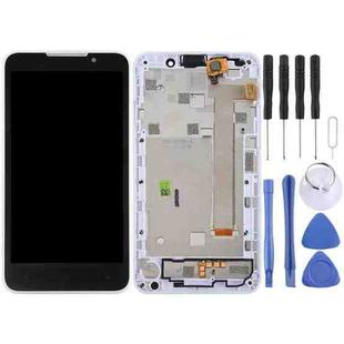 TFT LCD Screen for HTC Desire 516 / 316 Digitizer Full Assembly with Frame(White)