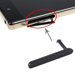 SIM Card Cap + Micro SD Card Dustproof Block for Sony Xperia Z5 Premium(Black)