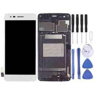 TFT LCD Screen for LG K8 2017 US215 M210 M200N with Digitizer Full Assembly with Frame  (Silver)