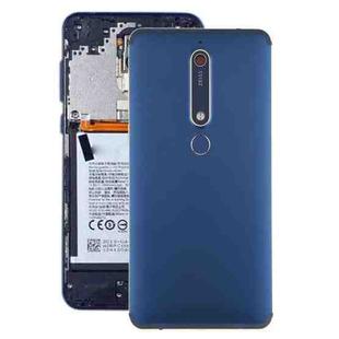 Battery Back Cover with Camera Lens & Side Keys & Fingerprint Sensor for Nokia 6.1 / 6 (2018) / 6 (2nd Gen)(Blue)