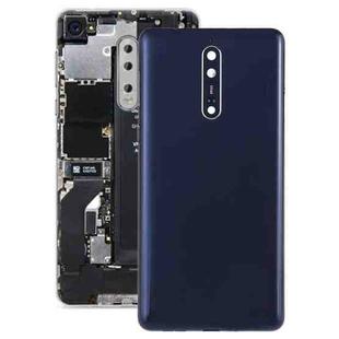 Battery Back Cover with Camera Lens & Side Keys for Nokia 8(Blue)