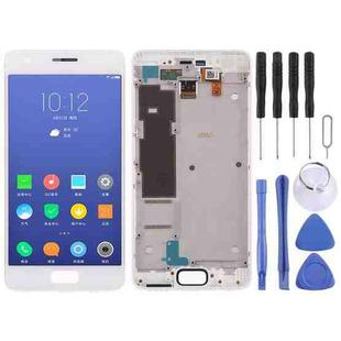 OEM LCD Screen for Lenovo ZUK Z2 Digitizer Full Assembly with Frame (White)