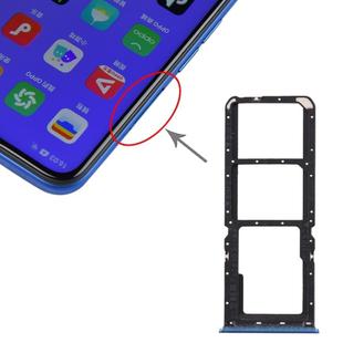 For OPPO A11x/A11/A9(2020)/A5(2020) SIM Card Tray + SIM Card Tray + Micro SD Card Tray (Blue)