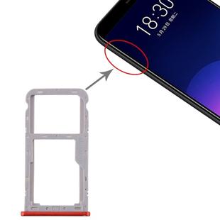 For Meizu M6T SIM Card Tray + SIM / Micro SD Card Tray (Red)