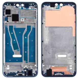 Front Housing LCD Frame Bezel Plate with Side Keys for Huawei Y9 (2019)(Blue)