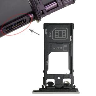 SIM1 Card Tray + SIM2 Card / Micro SD Card Tray for Sony Xperia XZ(Silver)