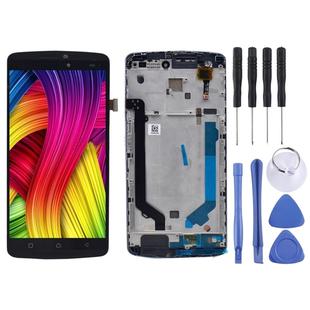 LCD Screen and Digitizer Full Assembly with Frame for Lenovo K4 Note /  A7010(Black)