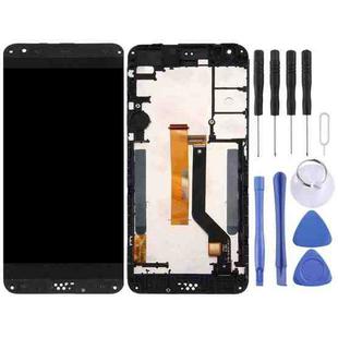 TFT LCD Screen for HTC Desire 530 Digitizer Full Assembly with Frame & Top + Lower Bottom Glass Lens Cover (Grey)