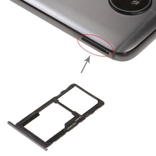 SIM Card Tray + SIM Card Tray / Micro SD Card Tray for Motorola Moto G5S(Black)