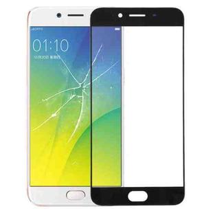 For OPPO R9s Front Screen Outer Glass Lens (Black)