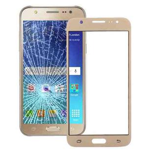 For Galaxy J7 / J700 Front Screen Outer Glass Lens (Gold)