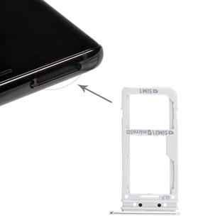 For Galaxy Note 8 2 SIM Card Tray / Micro SD Card Tray (Silver)