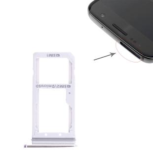 For Galaxy S7 2 SIM Card Tray / Micro SD Card Tray (White)