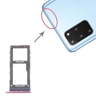 For Samsung Galaxy S20+ / Galaxy S20 Ultra SIM Card Tray + Micro SD Card Tray (Pink)