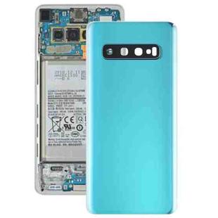 For Galaxy S10 Battery Back Cover with Camera Lens (Green)