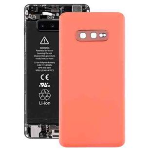 For Galaxy S10e Battery Back Cover with Camera Lens (Pink)