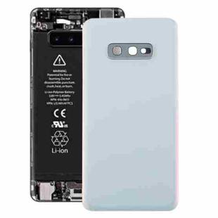 For Galaxy S10e Battery Back Cover with Camera Lens (White)