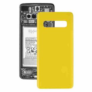 For Galaxy S10 Battery Back Cover (Yellow)