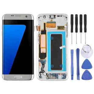 Original Super AMOLED Material LCD Screen and Digitizer Full Assembly(with Frame / Charging Port Flex Cable / Power Button Flex Cable / Volume Button Flex Cable) for Galaxy S7 Edge / G935F / G935FD(Silver)