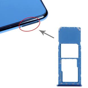 For Galaxy A7 (2018) / A750F SIM Card Tray + Micro SD Card Tray (Blue)