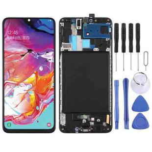 Original Super AMOLED LCD Screen for Galaxy A70 Digitizer Full Assembly with Frame