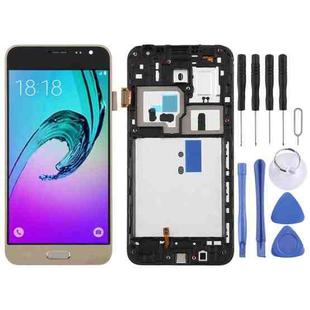 TFT LCD Screen for Galaxy J3 (2016) / J320F Digitizer Full Assembly with Frame (Gold)