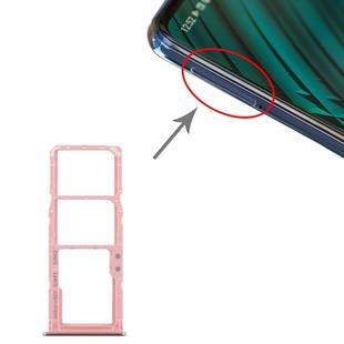 For Samsung Galaxy A51 / A515 SIM Card Tray + SIM Card Tray + Micro SD Card Tray (Pink)