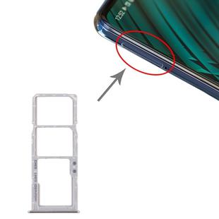 For Samsung Galaxy A51 / A515 SIM Card Tray + SIM Card Tray + Micro SD Card Tray (Silver)