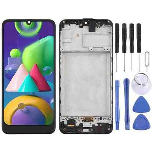 TFT LCD Screen for Samsung Galaxy M21 / SM-M215 Digitizer Full Assembly with Frame (Black)