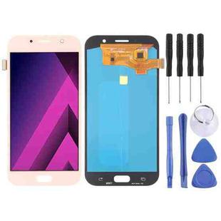OLED LCD Screen for Galaxy A7 (2017), A720F, A720F/DS with Digitizer Full Assembly (Pink)