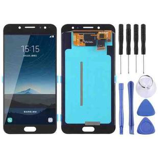 OLED LCD Screen for Galaxy C8, C710F/DS, C7100 with Digitizer Full Assembly (Black)