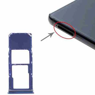 For Samsung Galaxy A9 (2018) SM-A920 SIM Card Tray + Micro SD Card Tray (Blue)