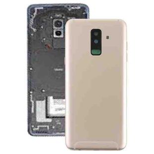 For Galaxy A6+ (2018) / A605 Back Cover with Side Keys & Camera Lens (Gold)
