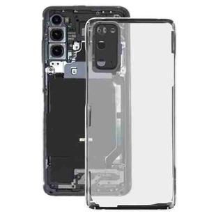 For Samsung Galaxy S20 SM-G980 SM-G980F SM-G980F/DS Glass Transparent Battery Back Cover (Transparent)