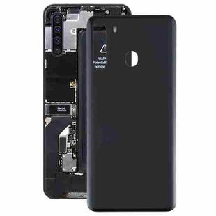 For Samsung Galaxy A21 SM-A215 Battery Back Cover (Black)